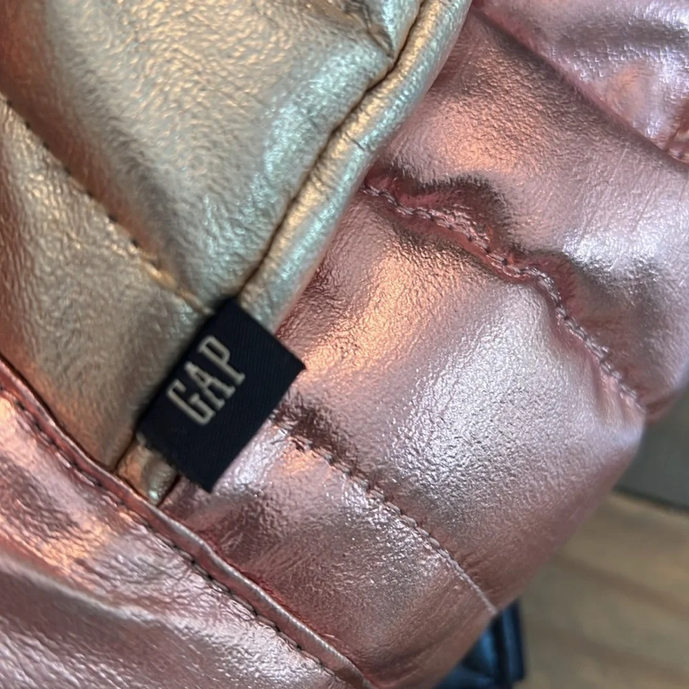Gap kids blue gold pink metallic backpack. EUC weathered look travel vacation